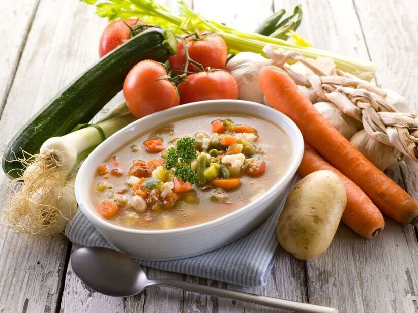 Vegetable soup cures prostatitis and prostate tumor