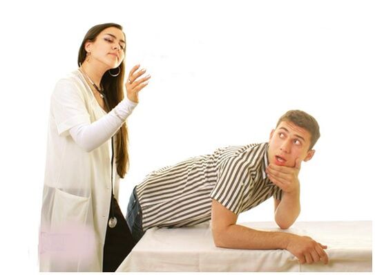 Treating men's diseases with massage